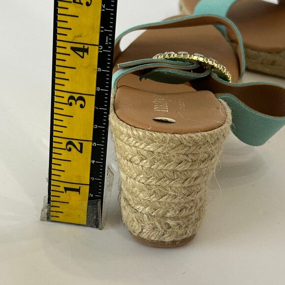 Maypol Sandals Women’s Size 8 Color Turquoise Wedge Made in Spain - Picture 8 of 12